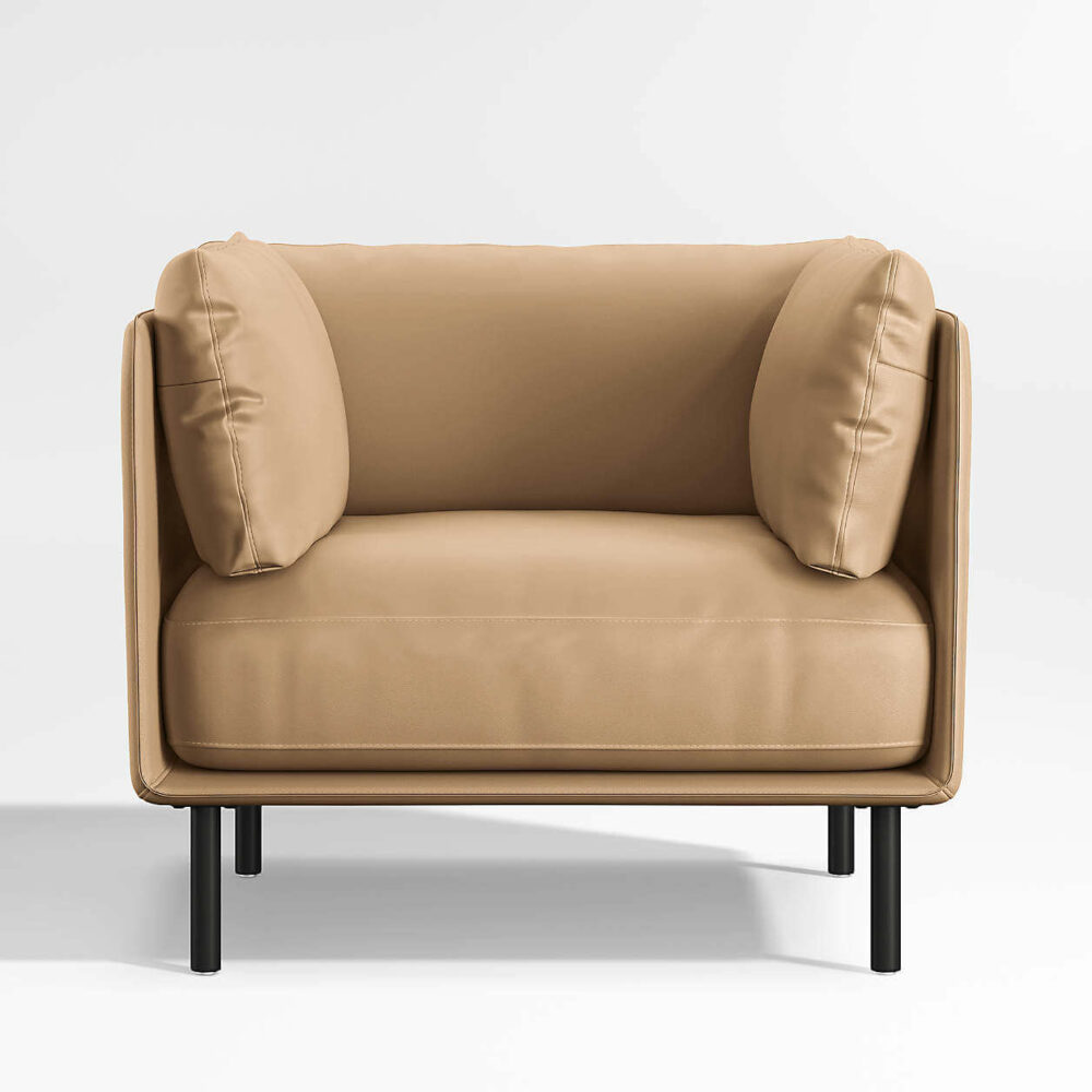 Wells Renew Vegan Leather Chair - Görsel 2
