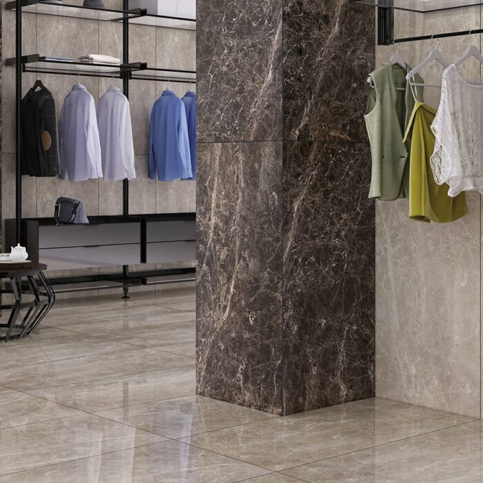 zoom texture etna carrelage 60x120 lappato gris clair