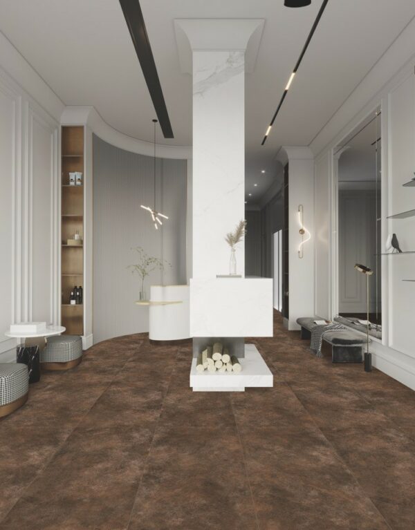 Carrelage Titan mat 60x120 cm - intérieur gris, bone ou copper