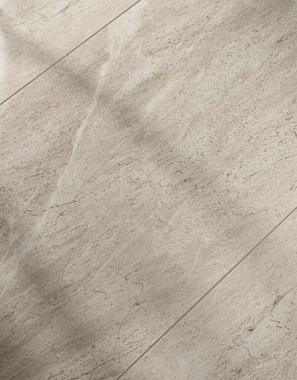 Carrelage Tundra 60x120 brillant avec effet pierre naturelle et teinte café clair